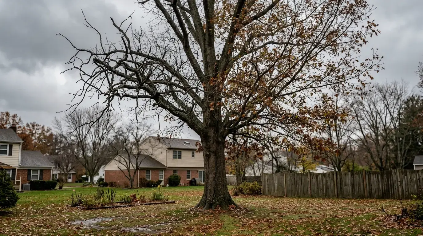 Signs of a dying tree in New Jersey